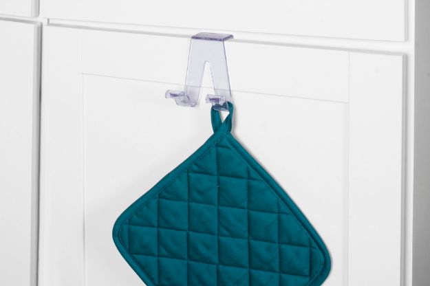 Picture of Crystal Over the Cabinet Double Hook - Clear