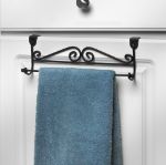 Picture of Scroll™ Over the Cabinet Door Towel Bar - Black