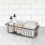 Picture of Twist Small Rectangle Basket - Black
