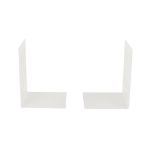 Picture of Large Rectangle Bookends Set - White