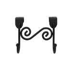 Picture of Scroll™ Over the Cabinet Door Double Hook - Black