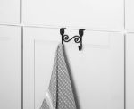 Picture of Scroll™ Over the Cabinet Door Double Hook - Black