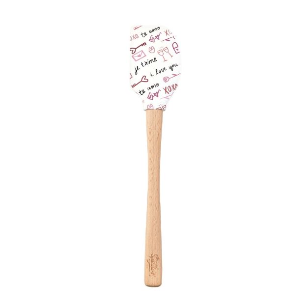 Picture of Spatulart® Love Script Wood Handled Spatula