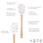 Picture of Spatulart® Love Script Wood Handled Spatula