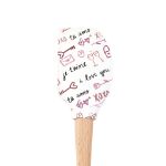 Picture of Spatulart® Love Script Wood Handled Spatula