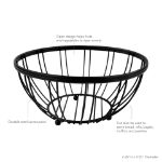 Picture of Contempo™ Small Fruit Bowl - Black