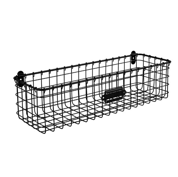 Picture of Vintage Living Wall Mount Basket - Black