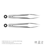 Picture of Elements 7" Mini Stainless Steel Tongs - Set of 2