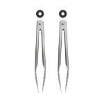 Picture of Elements 7" Mini Stainless Steel Tongs - Set of 2