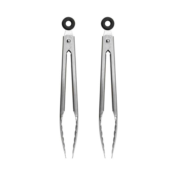 Picture of Elements 7" Mini Stainless Steel Tongs - Set of 2