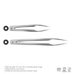 Picture of Elements 9" & 12" Stainless Steel Tongs - Set of 2 