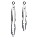 Picture of 9" & 12" Stainless Steel Silicone Grip Tongs - Set of 2 