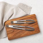 Picture of 9" & 12" Stainless Steel Silicone Grip Tongs - Set of 2 