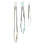 Picture of Elements Tongs S/3 7" 9" 12" Silicone Cotton/Blue Haze/Oatmeal