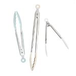 Picture of Elements Tongs S/3 7" 9" 12" Silicone Cotton/Blue Haze/Oatmeal