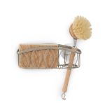 Picture of Leaf Suction Sponge & Brush Holder Satin Nickel