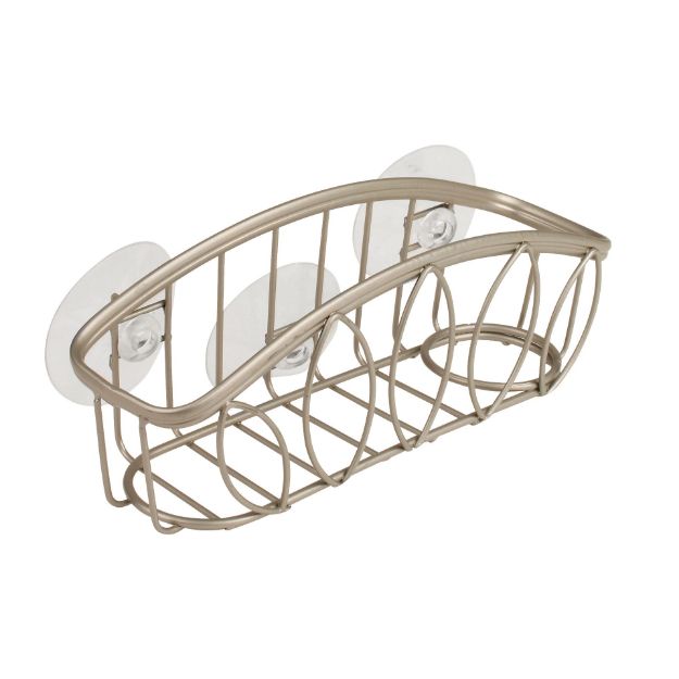 Picture of Leaf Suction Sponge & Brush Holder Satin Nickel
