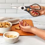 Picture of Elements Kitchen Shears with Sheath Oatmeal/Black