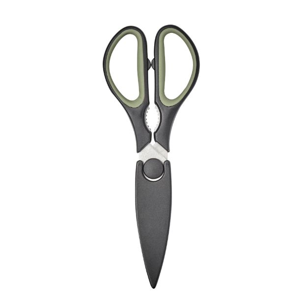 Picture of Elements Kitchen Shears with Sheath Thyme/Black