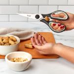 Picture of Elements Kitchen Shears with Sheath Blue Haze/Black