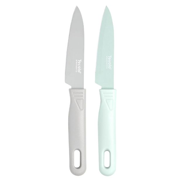 Picture of Elements Paring Knives S/2 Blue Haze/Oyster Gray
