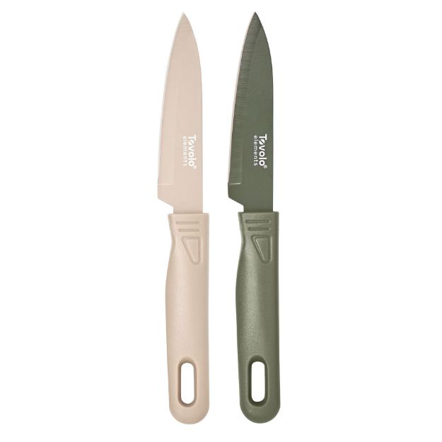 Picture of Elements Paring Knives S/2 Oatmeal/Thyme