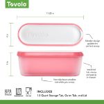 Picture of Tovolo Glide-A-Scoop Ice Cream Tub 1.5 QT Flamingo