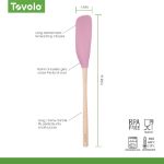 Picture of Flex-Core Jar Scraper Wood Handle Pink Sorbet