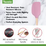 Picture of Flex-Core Spatula Wood Handle Pink Sorbet