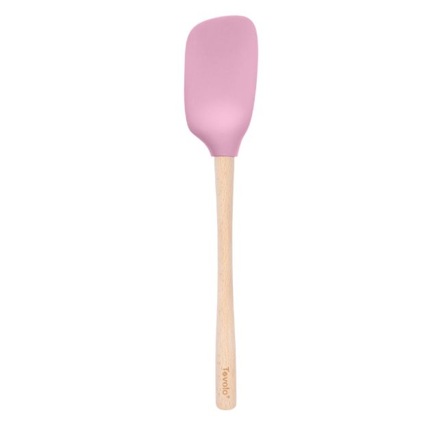 Picture of Flex-Core Spoonula Wood Handle Pink Sorbet