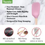 Picture of Flex-Core Spoonula Wood Handle Pink Sorbet