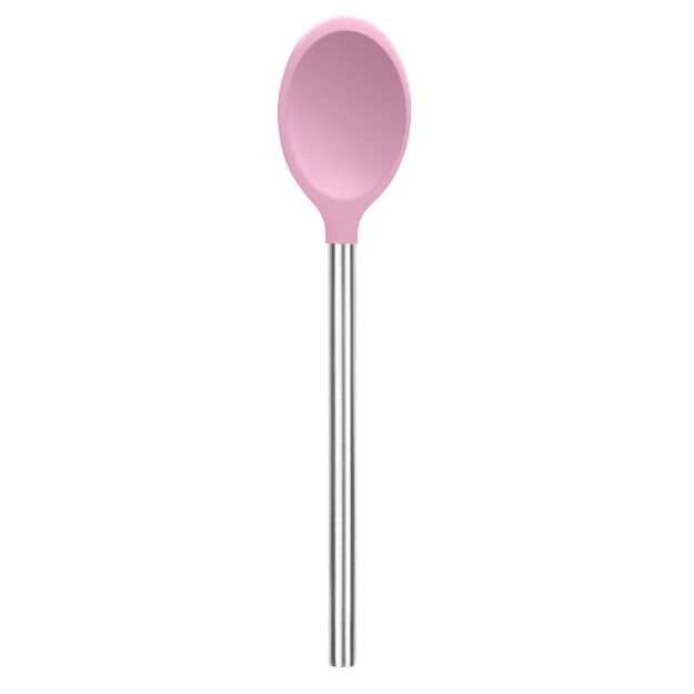 Picture of Silicone Mixing Spoon SS Handle Pink Sorbet