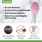Picture of Silicone Mixing Spoon SS Handle Pink Sorbet