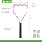 Picture of Silicone Potato Masher SS Handle Pink Sorbet
