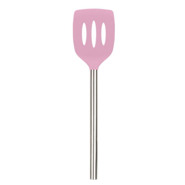Picture of Silicone Slotted Turner SS Handle Pink Sorbet