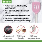Picture of Silicone Slotted Turner SS Handle Pink Sorbet