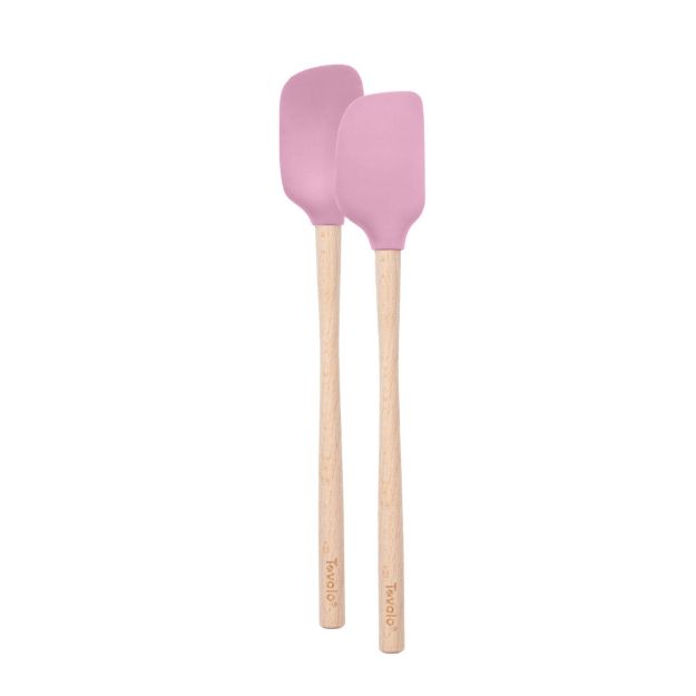 Picture of Flex-Core Mini Spat Spoon Wood Handle Pink Sorbet