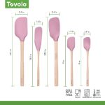 Picture of Flex-Core Spatula Wood Handle Set S/5 Pink Sorbet