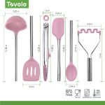 Picture of Silicone Utensil Set S/6 Pink Sorbet