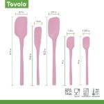 Picture of Flex-Core All Silicone Assorted Spatulas - Set of 5 Pink Sorbet