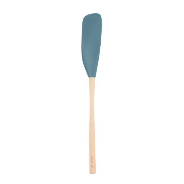 Picture of Flex-Core Jar Scraper Wood Handle Blue Slate