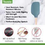 Picture of Flex-Core Spatula Wood Handle Blue Slate