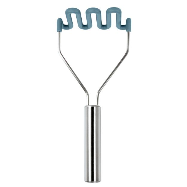 Picture of Silicone Potato Masher SS Handle Blue Slate