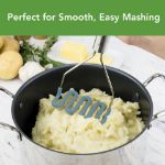 Picture of Silicone Potato Masher SS Handle Blue Slate