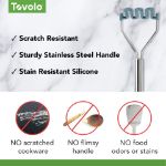 Picture of Silicone Potato Masher SS Handle Blue Slate