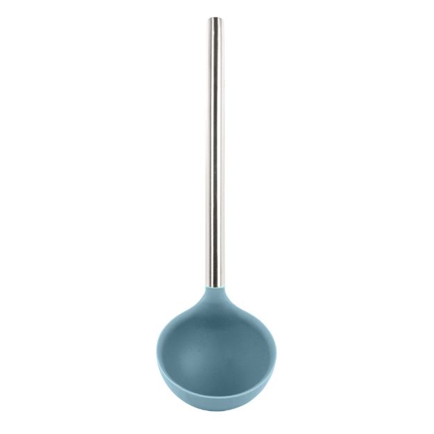 Picture of Silicone Ladle SS Handle Blue Slate