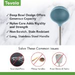 Picture of Silicone Ladle SS Handle Blue Slate