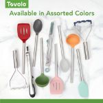 Picture of Silicone Mixing Spoon SS Handle Blue Slate