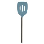 Picture of Silicone Slotted Turner SS Handle Blue Slate