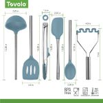 Picture of Silicone Utensil Set S/6 Blue Slate